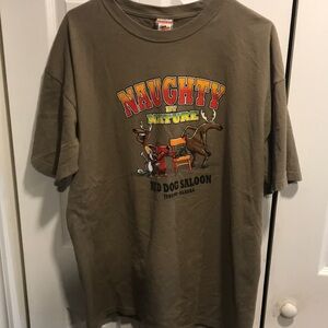 Mens Naughty By Nature Red Dog saloon